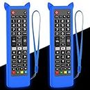 2 Pack AKB75375604 Remote Compatible with Universal LG TV Remote Control for Smart TV Remote Replacement 43UK6250PUB 49UK6300PUE 55SK9000PUA 75SK8070PUA 86UK6570PUB with Glow Blue Remote Cover