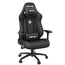 Anda Seat Dark Demon Gaming Chair for Adults - Ergonomic Video Game Chairs, Reclining Office Computer Chair, Neck & Lumbar Back Support - Large Black Premium PVC Leather Desk Chair