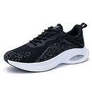 PERSOUL Mens Tennis Running Shoes Air Athletic Sneakers Lightweight Fashion Sport Jogging Walking Gym Workout Shoes, Black129, 11.5