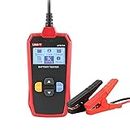 UT673A Professional 12V / 24V Automotive 40~2000 CCA Digital Battery Tester, Analyzer Bad Cell Test Tool, Vehicle Charging & Cranking System Tester for Car/Truck/Motorcycle and More (Black & Red)
