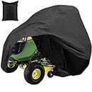Skyour Lawn Mower Cover Waterproof Garden Ride-On Tractor Cover Outdoor Storage Dust Snow Rip-resistant Riding Lawn Mower Protector Covers (XS: 54x26x35in)