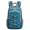 G4Free 12L Mini Hiking Daypack, Small Hiking Backpack Compact Outdoor Shoulder Backpack for Travel Cycling(Teal Blue)