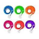 Magic Worm Toys, 6pcs Worm on a String for Carnival Kid Party Favors ( 6 Colors )