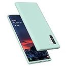 E Segoi Samsung Galaxy Note 10 Plus Case, Liquid Silicone Gel Rubber Shockproof Case Soft Microfiber Cloth Lining Cushion Compatible with Galaxy Note 10+ Plus 6.8 inch (2019) (Mint)