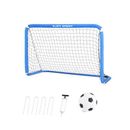 E-Jet Sport E-Jet Soccer Goal Games & Toys- Football Net Combo Set, Indoor & Outdoor, Lawn Backyard Sports in Blue/White | Wayfair EOS18940