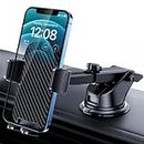 CINDRO Car Phone Holder Mount [Military-Grade Suction] Phone Stand for Car Dashboard Windshield Accessories [Super Stable] Automobile Cell Phone Holder Car Mount for iPhone Smartphones Universal