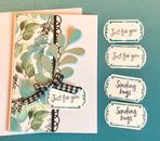 4 Send Hugs Thinking Of You Greeting Cards Set Stampin Up Poppy Diecuts Sympathy