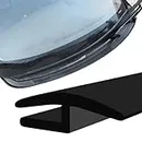 LLII 1.7M/ 5.6Ft Windshield Cowl Molding Rubber Seal Trim Strip, Weather Windshield Panel Sealed Stripping Seal Strips, Black Window Door Sunroof Seal for Car/Truck/SUV Front Rear Windshield(H-Shape)