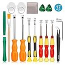 Triwing Screwdriver for Consoles, Cochanvie Professional 17in1 Triwing Screwdriver Repair Kit for Switch and SNES/Wii/DS/DS Lite/GBA Accessories