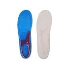 1 Pair Insoles Unisex Breathable Cushioning Elasticity Sports Shoes Insoles Gel Silicone Soft deodorising Sweat Shoes pad for Men Women Work and Running Sports. Multicolour Blue Large