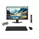(Refurbished)Lenovo ThinkCentre Tiny 19" HD All-in-One Desktop Computer Set (Intel i5 4th Gen|16 GB RAM|512 GB SSD| 19" HD LED Monitor| Wireless KB & Mouse| Speakers| WiFi| Windows 10 Pro|MS Office)