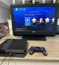 Consola Sony PlayStation 4 PS4 500GB Negra Sistema de Juegos Controlador y Cables