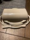 Butterie Butter Dish Attached Flip Top Lid Home Kitchen Brown Butter Knife Cook