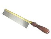 Thomas Flinn Pax Taytools 10 Inch Gent Dovetail Saw, Solid Rolled Brass Back, 20 TPI, 1-5/8 Inch Wide Plate, Walnut Handle
