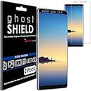 TECHGEAR [2 Pack] Screen Protectors to fit Samsung Galaxy Note 8 [ghostSHIELD Edition] Genuine Reinforced TPU Screen Protector Guard Covers with Full Screen Coverage inc Curved Screen