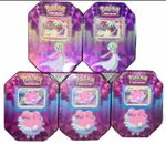 GARDEVOIR (2) & BLISSEY (3) Pokemon 2019 Collector Tins FACTORY SEALED Lot Of 5
