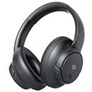 Eduiosma Active Noise Cancelling Headphones,Wireless Bluetooth Over-Ear Headphones with Microphone,Transparency Mode, 70h Play Time, Hi-Res Audio,（Deep Bass,） Lightweight Design, Bluetooth 5.3-Black