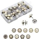 50 PCS Alloy Button Pins Pearl Safety Pins for Clothes  Accessories Supplies