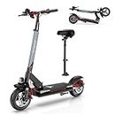 ENGWE Y600 830W Electric Scooter for Adult, 48V 18.2AH Folding Kick Scooters Up to 28Mph & 43Miles Range,10" Tire E-Scooter with Detachable Seat &Triple Suspension for Commuter Outdoor (830W, Black)