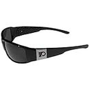 NHL Siskiyou Sports Fan Shop Philadelphia Flyers Chrome Wrap Sunglasses One Size Black