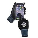 LIO FLEX Safety Work Gloves - 3 Pairs, Seamless Knit Work Gloves with Touch Screen Capability, Firm Grip, High Dexterity & Comfort Fit Work Gloves for Men & Women, Lightweight & Thin (Black, L)