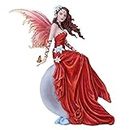 Celestial Crimson Lilly Fairy Collectible Figurine Nene Thomas Licensed Art Inspiration 12 Inch Tall