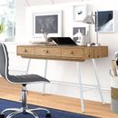 Corrigan Studio® Guercio Writing Desk Wood/Metal in White | 30 H x 44 W x 22.75 D in | Wayfair 0F6318E32D024D2A8662F5F4BCA6DD7D