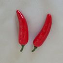 Lifelike Fake Hot Chili Peppers - 50 Pieces, Red Pepper Replica Collection