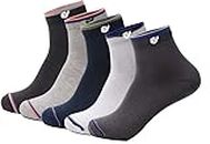 Women's & Men's Cotton Sports Ankle Socks, Pack of 5 Pairs (Unisex, Free Size, Multicolour) attractive & unique