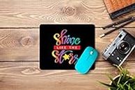 5 Ace Shine Like The Stars Printed Designer Premium Rubber Base Mouse pad for Laptop|Dekstop-7x8.5 Inches