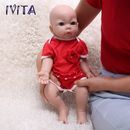 IVITA 17'' Soft Silicone Reborn Baby Doll Realistic Girl Fullbody Silicone Doll
