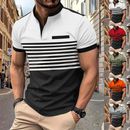 T-shirt uomo colorblock t-shirt uomo casual maniche corte sport tees top+1