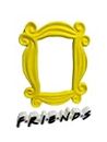 DASIIO Cornice dello spioncino per porta Friends + lettere Logo Friends Pack 2 in 1 (Lettere + Telaio)
