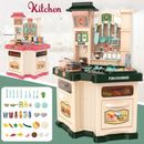 Kids Pretend Role Play Toy Kitchen Cooking Children Toddler Food Cookware Set ME