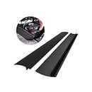 2 Pack CozyKit Silicone Kitchen Stove Counter Gap Cover Long & Wide Gap Filler Seals Spills Between Counters, Stovetops, Washing Machines, Oven, Washer, Dryer - Heat-Resistant and Easy Clean (Black)