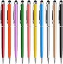Stylus Pens for Touch Screens, Tablet Stylus Pen Compatible with iPad iPhone Android Kindle Fire Samsung, Phone Stylus Pens with Black Ballpoint Pens 2 in 1, 10 Pack