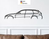 para BMW F31, mural de metal, decoración de pared, silueta de coche, Metal Car Wall Art