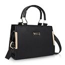 Shining Star Synthetic Leather Women's Satchel Bag | Ladies Purse Handbag | Women bags (BLACK)