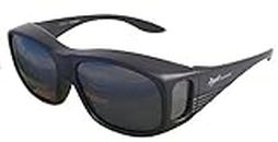 Rapid Eyewear uv400 SOBREGAFAS DE SOL Polarizadas Negras para Hombre y Mujer. Excelentes para Ciclismo, Pescar y Conducción. Gafas Superpuestas. Protección uv400