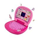 Gooyo 2011A Battery Operated Educational Learning Laptop Toy with LED Display and Music Effect | Babies/Girls/Boys/Toddlers | Pink Color, Power Source: 3xAA Battery (Not Included)
