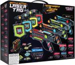 Rechargeable Laser Tag 360° Sensors + Lcds - Set of 4 - Gift Ideas for Kids Teen