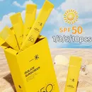 1/3/5/10pcs Breathable Sunscreen Spf50 Skin Care Isolation Waterproof Facial Moisturizer Single Pack