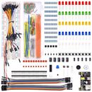 Electronics Component Basic Kit with 830 tie-points Breadboard Cable Resist#DC