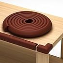 Sharp Edge and Furniture Safety Guards 20.4ft Protective Foam Cushion; 18ft Bumper 8 Adhesive Childsafe Corners Baby Caring Child Proofing Set NonToxic and Safe For Table, Fireplace, Countertop; Brown