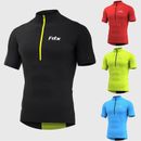 Mens Cycling Jerseys for Men Breathable Short Sleeve Bike Shirt Cycle Tops Black