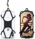 Cell Phone Lanyard, Silicone Smartphone Holder Case and Neck Strap Compatible wi