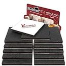 Yelanon Non Slip Furniture Pads 12pcs 101mm Furniture Grippers, Non Skid for Furniture Legs,Self Adhesive Rubber Furniture Feet,Anti Slide Furniture Hardwood Floors Protectors for Keep Couch Stoppers