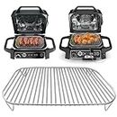 Woodfire Grill Accessories, Stainless Steel Woodfire Outdoor Indoor Grill Stand for Ninja OG701 OG751 Woodfire 7 IN 1 Grill & Smoker and other Wood fire Electric Air Fryer Accessories, Dishwasher Safe