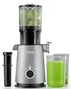 ECOSELF Whole Juicer, Juicer Machines with 4.35" Wide Mouth, Whole Fruit juicer, Juice Extractor for Vegetable and Fruit, High Juice Yield, Easy to Clean with Brush