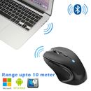 Bluetooth 3.0 Wireless 1600DPI Optical Mouse Mice Ergonomic for Laptop Tablet PC